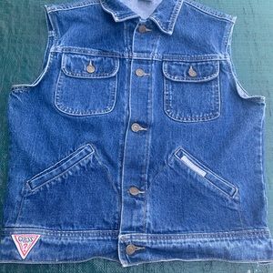 Guess denim vest style k 5500 size 14